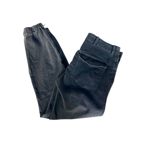 Nili Lotan Woman's Sz 6 Cropped Military Pants Joggers in Washed Black USA - Picture 10 of 10